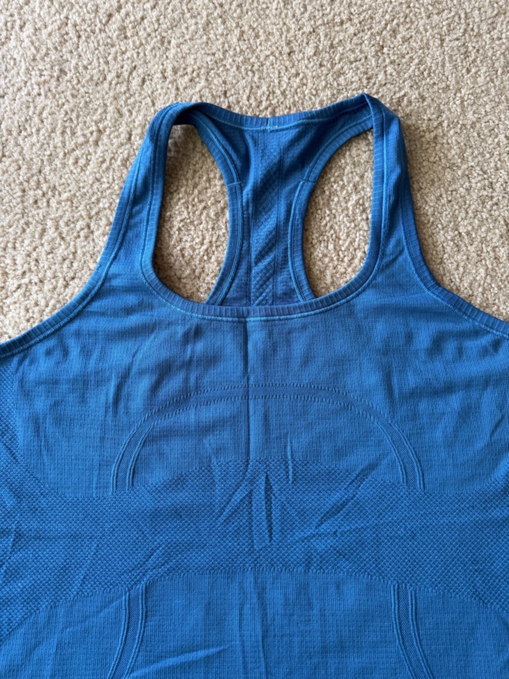 lululemon athletica Blue Racerback Tank Top - Picture 2 of 3